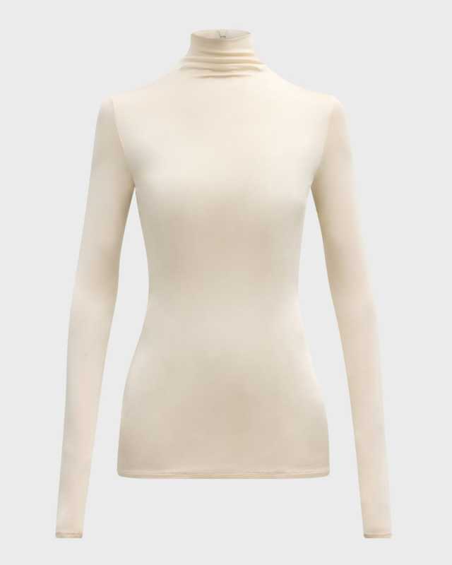 Noor Fitted Turtleneck Top